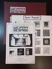 Weimar gesang given usato  Roma