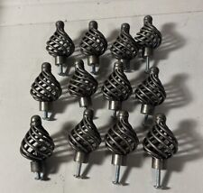 Birdcage Drawer Knobs Pulls Pewter Set of 12 for sale  Shipping to South Africa