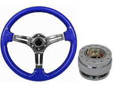 Blue chrome steering for sale  PETERBOROUGH