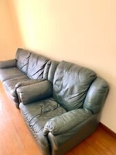 Black Leather Sofas furniture used, used for sale  Shipping to South Africa