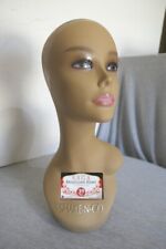 Shake-N-Go Plastic Realistic Table Wig Head & Shoulders Mannequin Stand Base 18" for sale  Shipping to South Africa