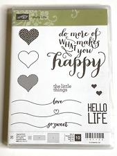 Stampin stempelset hello gebraucht kaufen  Flachslanden