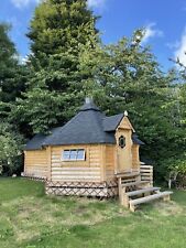 9.2m BBQ Hut with 3.8m2  extension / Grill Cabin / Summer House / Garden Office for sale  ASHBY-DE-LA-ZOUCH
