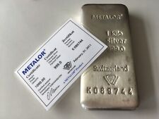 1kg silver bullion bar for sale  COLCHESTER