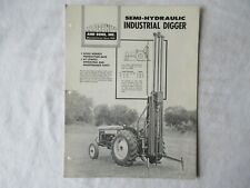 J.R Prewitt hydraulic industrial hole post digger specification sheet brochure, used for sale  Shipping to United States
