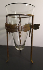 Dragonflies footed candle for sale  Maidens