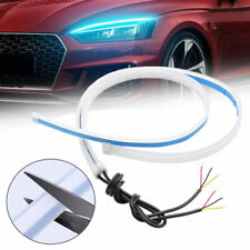 2x Waterproof LED DRL Car Turn Signal Lamp Strip Headlight Daytime Running Light for sale  Shipping to Ireland