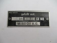 Typenschild schild mobilöl gebraucht kaufen  Goch