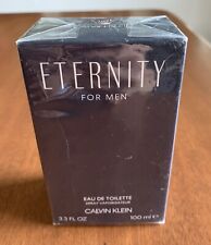 Eternity by Calvin Klein Eau De Toilette Masculino 3.4 Oz Spray SOMENTE CAIXA VAZIA comprar usado  Enviando para Brazil