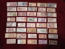 Usado, Lote en circulación de 40 billetes extranjeros de papel moneda de colección mundial segunda mano  Embacar hacia Argentina