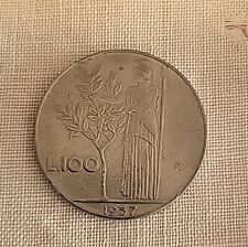 100 lire 1957 usato  Alfonsine