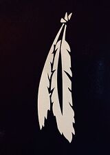 Used, 2x Native American Indian Bird Feather 5 funny Die Cut Vinyl Decal Stickers 6" for sale  Shipping to South Africa