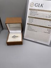 Fine Quality Platinum/950 Diamond Halo Ring GIA Certified , used for sale  Shipping to South Africa
