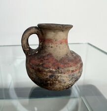 Early Ancient Greek Decorated  Pottery Jug - Mycenaean Or Later - Red on White, used for sale  HORSHAM