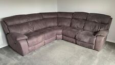 suede recliner sofa for sale  STOCKPORT