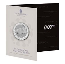 Usado, Coincard 5 Pound Livres coin Royaume-Uni 2024 James Bond 007 "1990" segunda mano  Embacar hacia Argentina