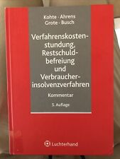 Verfahrenskostenstundung rests gebraucht kaufen  Stolberg