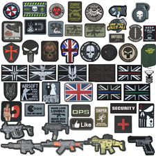 Adesivo tático Airsoft gancho e laço PVC emblema moral paintball zumbi pegajoso Reino Unido comprar usado  Enviando para Brazil