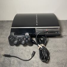 Console Sony PlayStation 3 PS3 CBEH1000 preto com controle sem fio TESTADO comprar usado  Enviando para Brazil