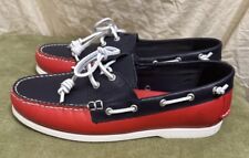 Ralph Lauren Polo Merton Sapatos Masculinos de Couro para Barco Azul Marinho/Vermelho Novo Sem Caixa Tamanho 11 comprar usado  Enviando para Brazil