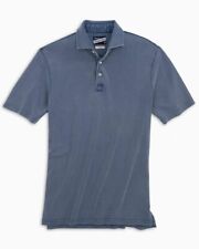 Camisa polo masculina Johnnie-O XL Surfside Wake lavada azul surf golfe $98 MSRP comprar usado  Enviando para Brazil