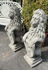 Lion pair stone for sale  RETFORD