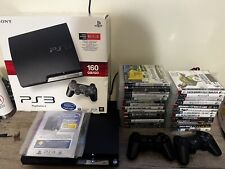 Sony PlayStation 3 PS3 Slim 320 KiGB Console Bundle 2 Controllers 27 Games for sale  Shipping to South Africa