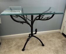 glass green iron top table for sale  Mission Viejo