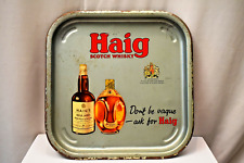 Vintage Haig Scotch Whisky Dose Tablett Werbe Gold Label Grübchen Markinch Scotl comprar usado  Enviando para Brazil