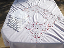 Nappe ronde broderies d'occasion  Marseille XI
