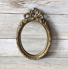Moldura de ouro ornamentada vintage pequena com arco e espelho 4 X 3 polegadas , usado comprar usado  Enviando para Brazil