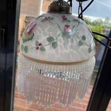 Painted floral glass for sale  WOODBRIDGE