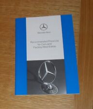 Mercedes price guide for sale  FAREHAM
