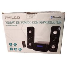 Sistema de estantería de audio de CD Philco Bluetooth negro con MP3 USB y reproducción de CD radio FM, usado segunda mano  Embacar hacia Argentina