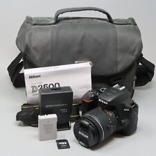 Nikon D3500 24,2 MP con kit de lente VR de 18-55 mm cámara DSLR - ¡313 clics! segunda mano  Embacar hacia Argentina