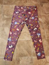 Leggings LulaRoe Disney Alice no País das Maravilhas roxa TC2 nova sem etiquetas, usado comprar usado  Enviando para Brazil