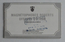 Roberts magnetophones 1968 d'occasion  Expédié en Belgium