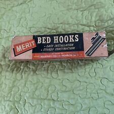 Vintage Bed Hook-On Bed Frame Headboard  Conversion Plate Adapter Set Merit for sale  Shipping to South Africa