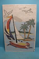 Wandbild mosaik segelboot gebraucht kaufen  Weißenfels