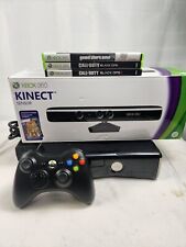 Used, Xbox 360 Slim 250GB Kinect Console Bundle W/ 3 GAMES TESTED WORKING for sale  Shipping to South Africa