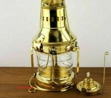 Usado, Lampada a olio da 10" Lampada a lanterna per nave in ottone lucido... comprar usado  Enviando para Brazil