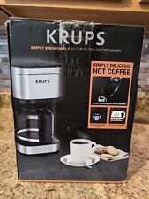 Cafetera de goteo Krups Simply Brew de 10 tazas | Acero inoxidable segunda mano  Embacar hacia Argentina