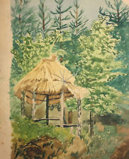 Antique watercolor painting for sale  Shipping to Ireland