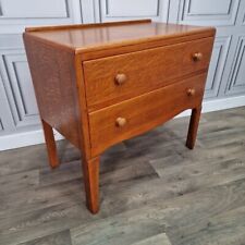 Retro Vintage B&E Mid Century Light Oak Danish Design Retro Chest Of 2 Drawers for sale  Shipping to South Africa