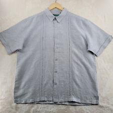 Camisa cubana casual manga curta masculina Cubavera tamanho XL cinza linho e algodão comprar usado  Enviando para Brazil
