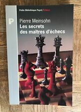 Secrets maîtres échecs d'occasion  Fontenay-sous-Bois