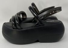 Sandálias Melissa Airbubble plataforma robusta geléia preta tamanho 6 vegana, usado comprar usado  Enviando para Brazil