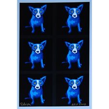 George Rodrigue Blue Dog Untitled Proof Black  Silkscreen Print Signed Artwork for sale  Shipping to Canada