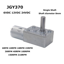 JGY370 DC6V 12V 24V Turbo Worm Engranaje Motor Metal Caja de engranajes Eje de reducción Φ8mm segunda mano  Embacar hacia Argentina