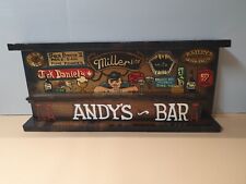 Placa de barra de madeira "Miller Life, Andy's Bar"  comprar usado  Enviando para Brazil